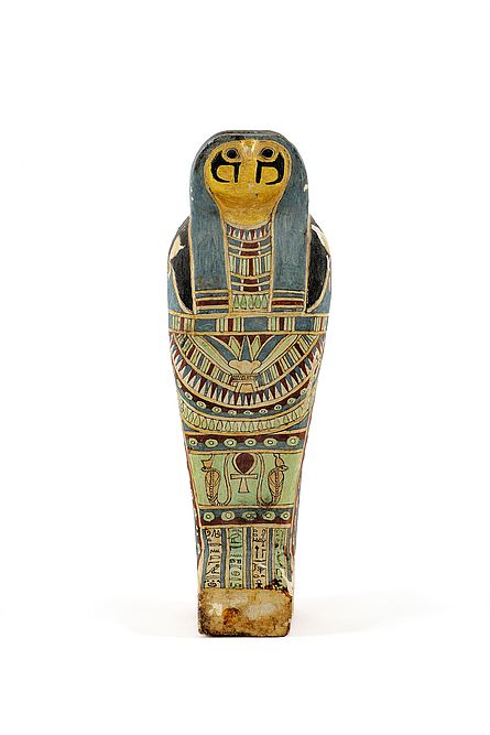 Vom Leben zum Tod zum Leben Kornmumie, Ägypten, 600-400 v. Chr, Holz, Schlamm, Getreidekörner, Binden